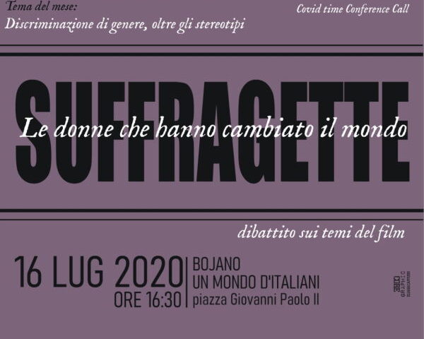 Suffragette al Cineforum Umdi - Locandina