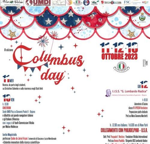 Columbus Day in cucina da Philadelphia all’alberghiero di Bojano. Sfida ai fornelli Filitalia Molise Noblesse
