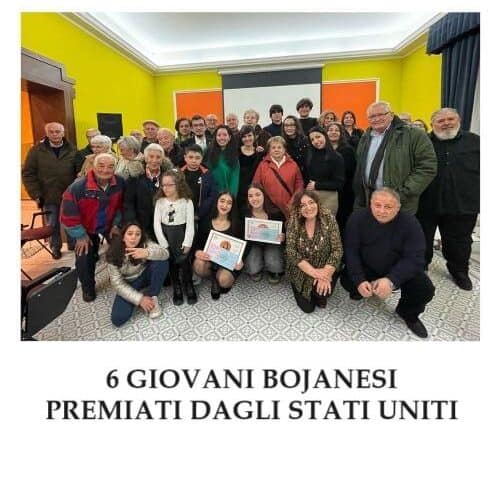 6 giovani bojanesi premiati dagli Stati Uniti. Sogni, progetti, speranze dalla voce dei protagonisti per Filitalia Molise Noblesse
